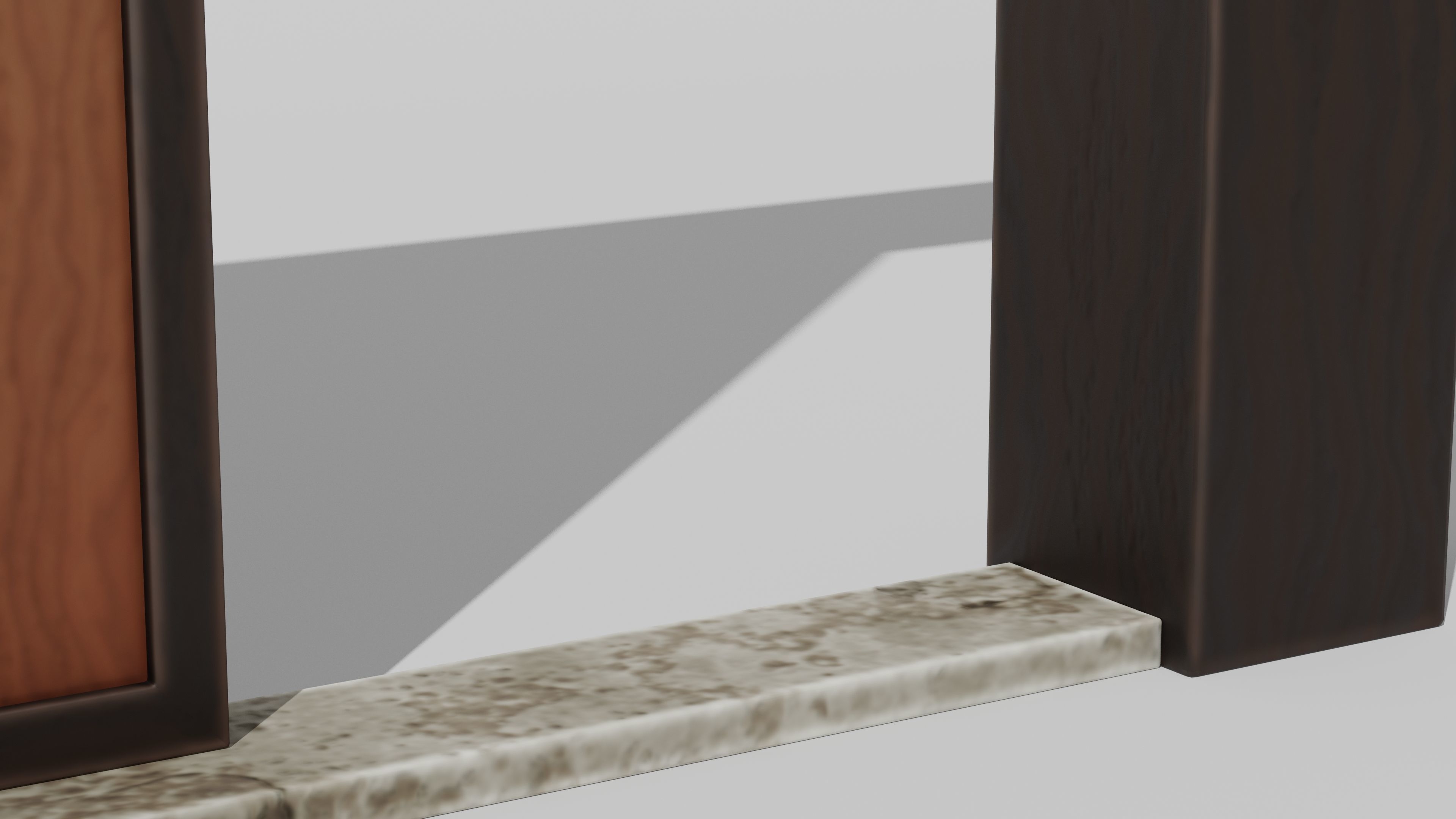 Japanese Furniture Kit - Door Typ B Low-poly 3D model_6