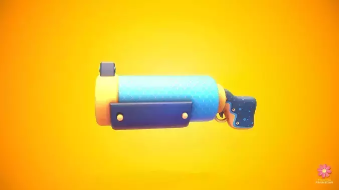 Stylized Shotgun Low-poly Low-poly 3D model