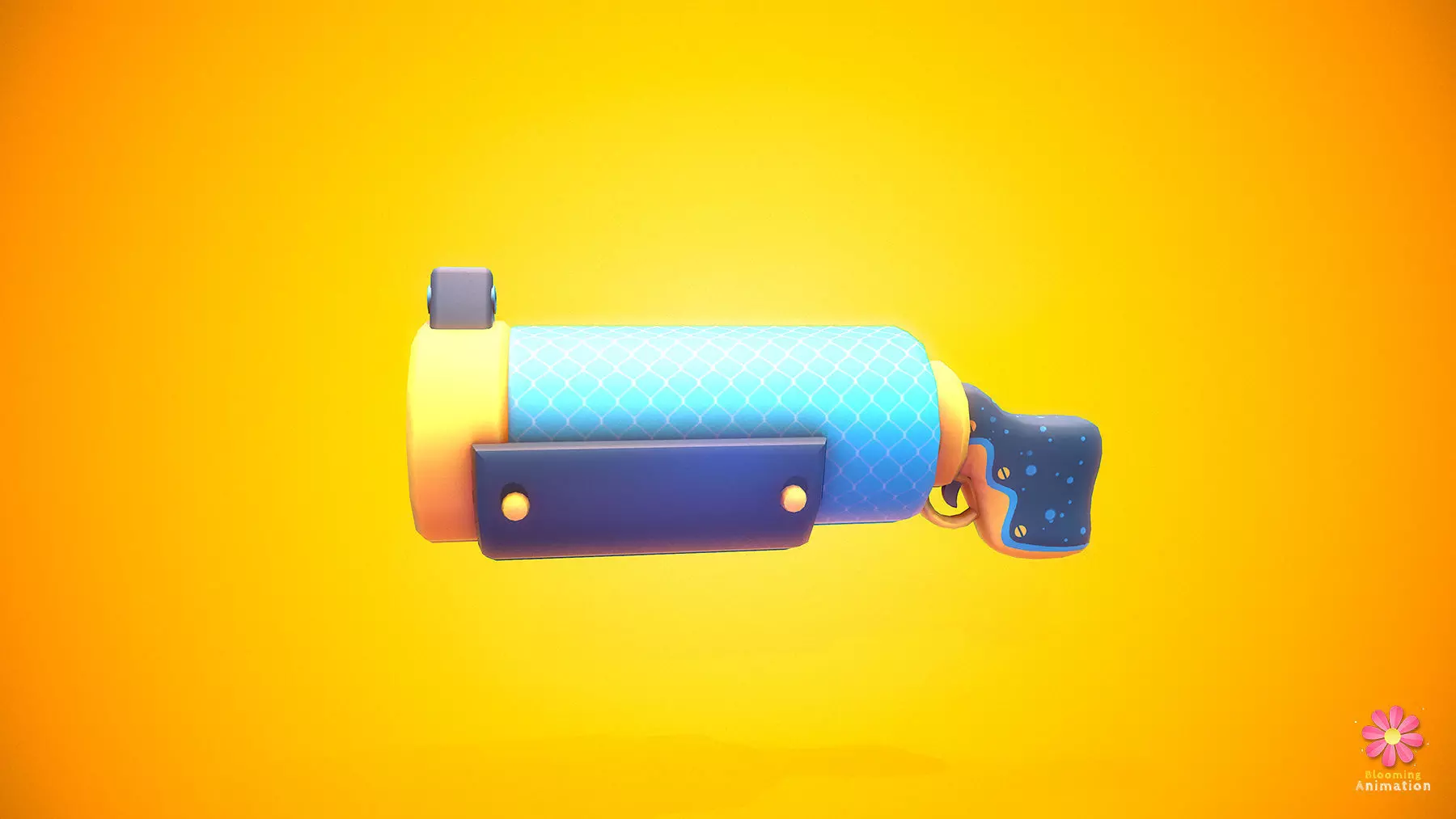 Stylized Shotgun Low-poly Low-poly 3D model_0