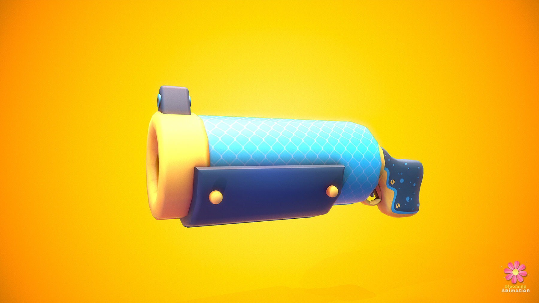 Stylized Shotgun Low-poly Low-poly 3D model_3