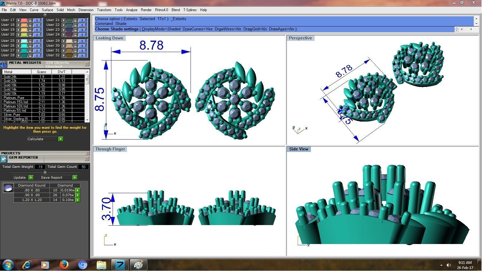 Women Flower Stud Earrings 3dm STL OBJ FBX Renders Details 3D print model_3