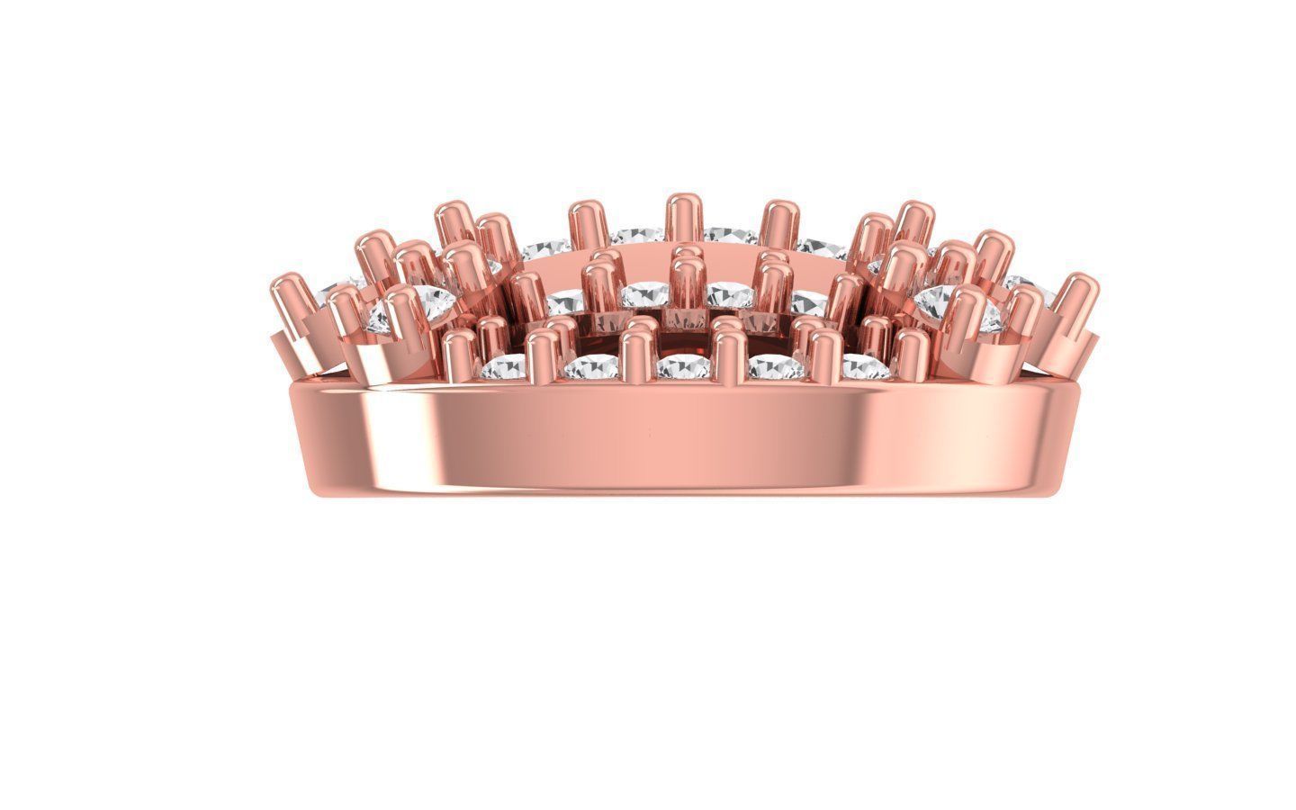 Women Stud Earrings 3dm STL OBJ FBX Renders Details 3D print model_2