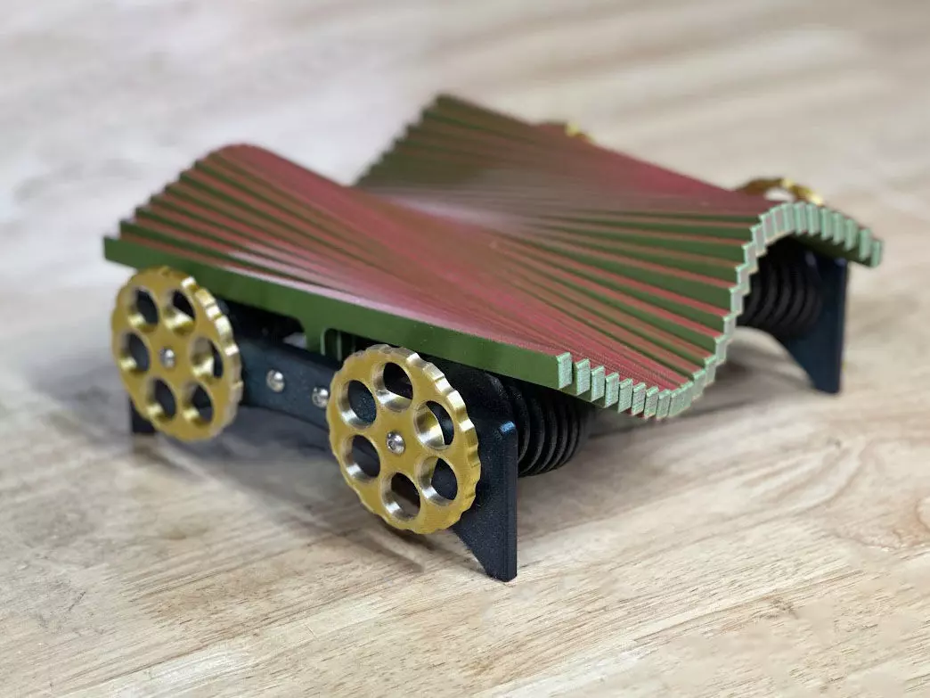 Kinetic Art Wave Machine Sculpture Kit 3D print model_0