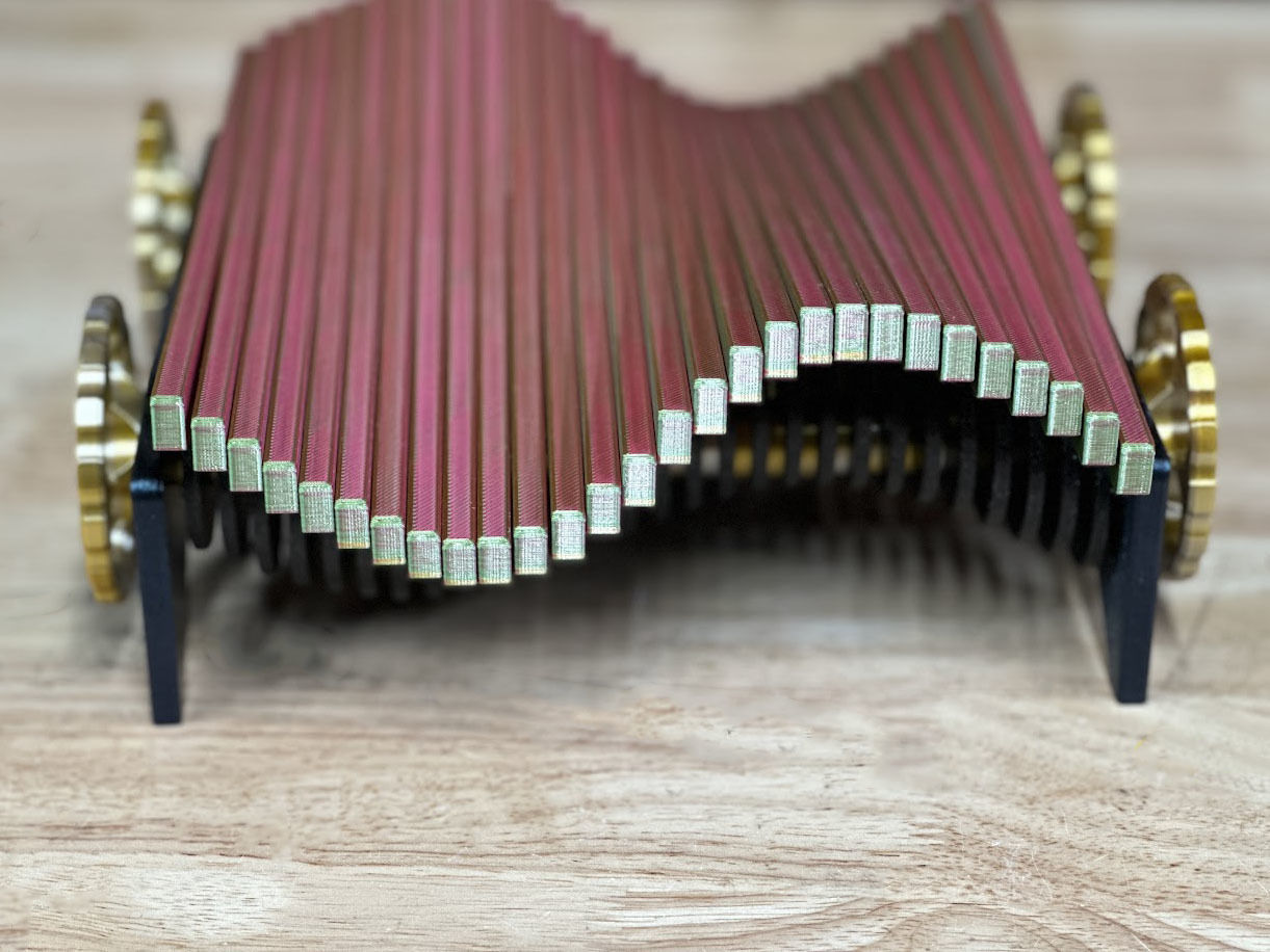 Kinetic Art Wave Machine Sculpture Kit 3D print model_4