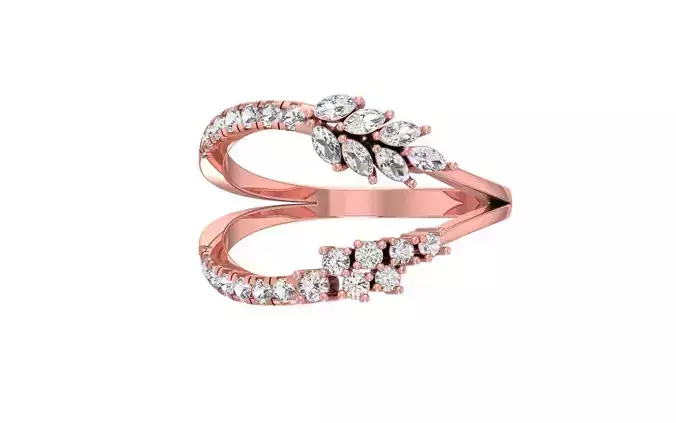 Marquise Pear Diamonds Ring