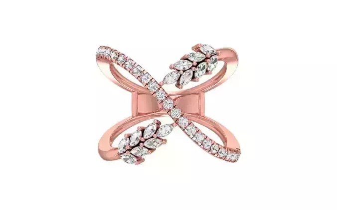 Marquise Pear Diamonds Ring