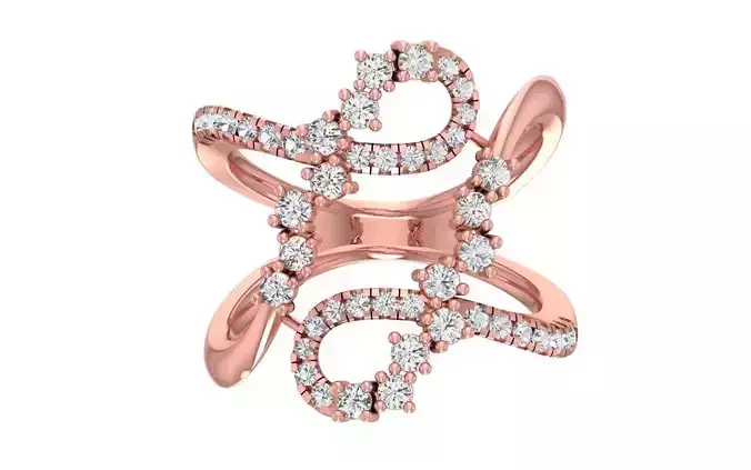 Marquise Pear Diamonds Ring