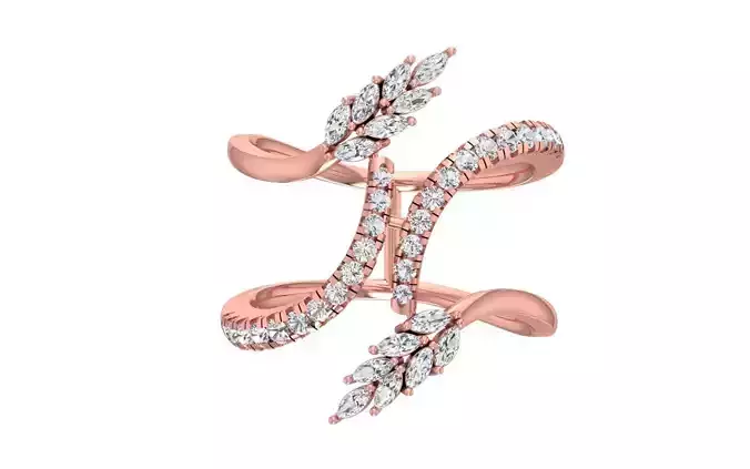 Marquise Pear Diamonds Ring