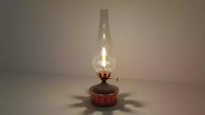 Rusty oil lamp