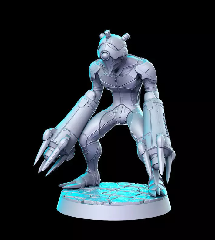 Shinra Shock Trooper Final Fantasy 32mm Pre-supported 3D print model_0