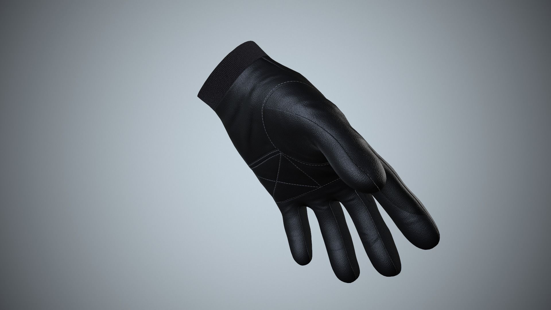 Gloves 01 Low-poly 3D model_6