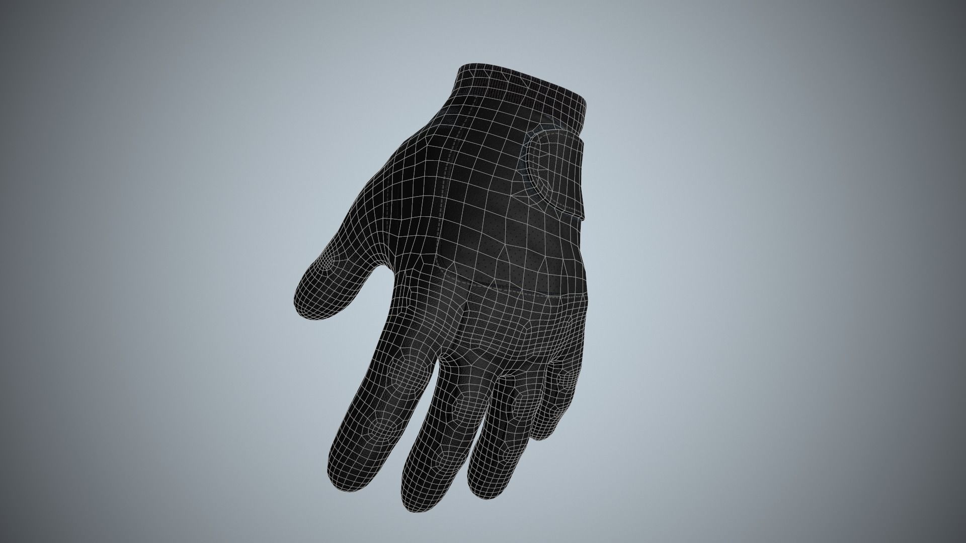Gloves 01 Low-poly 3D model_10