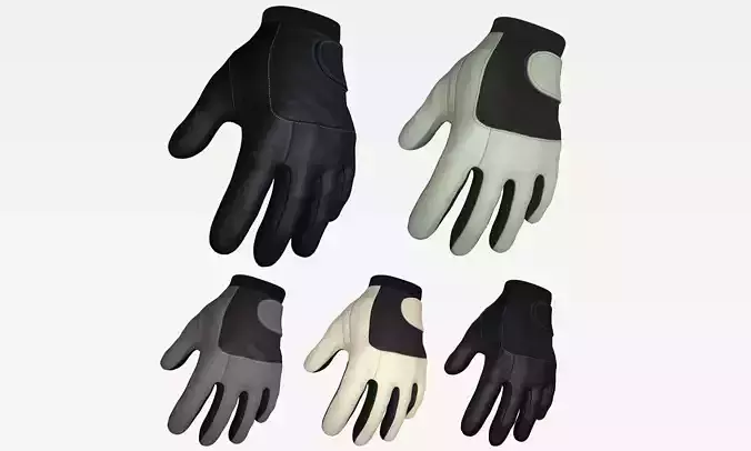 Gloves 01 Low-poly 3D model