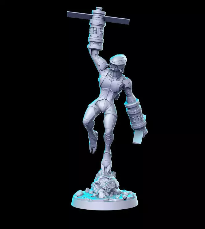 Shinra Helitrooper Final Fantasy 32mm Pre-supported 3D print model_0
