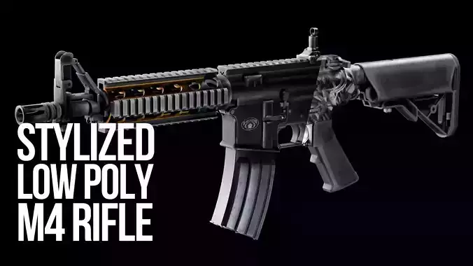 Mid Poly M4 Assault Rifle