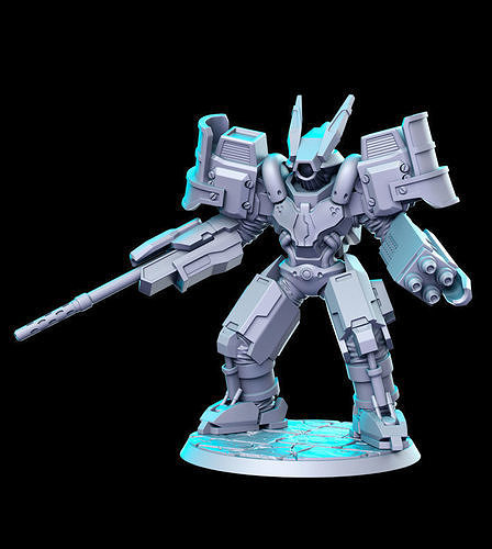 Shinra Armored Shock Trooper x2 Final Fantasy 32mm Pre-supported 3D print model