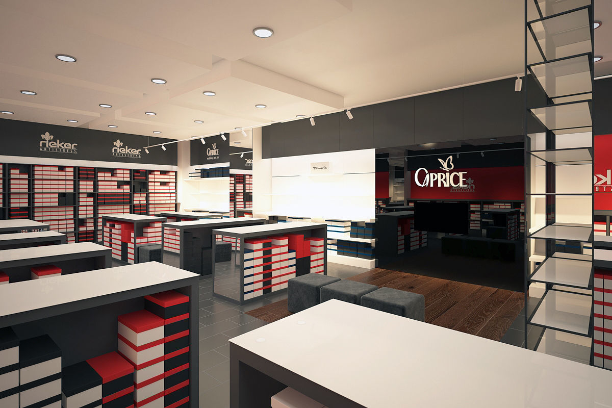 Shoe store interior 3D model_2