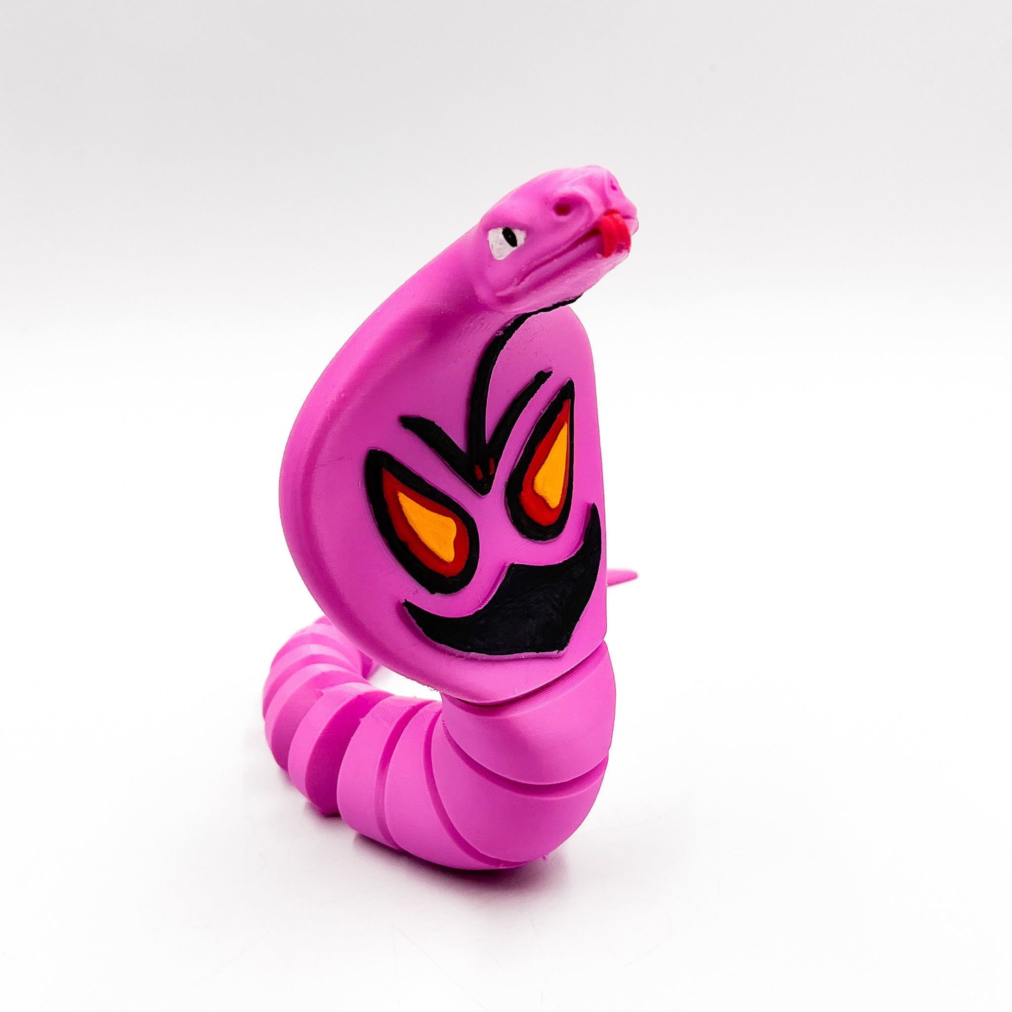 Pokemon Flexi Arbok articulated no supports snake cobra 3D print model_15