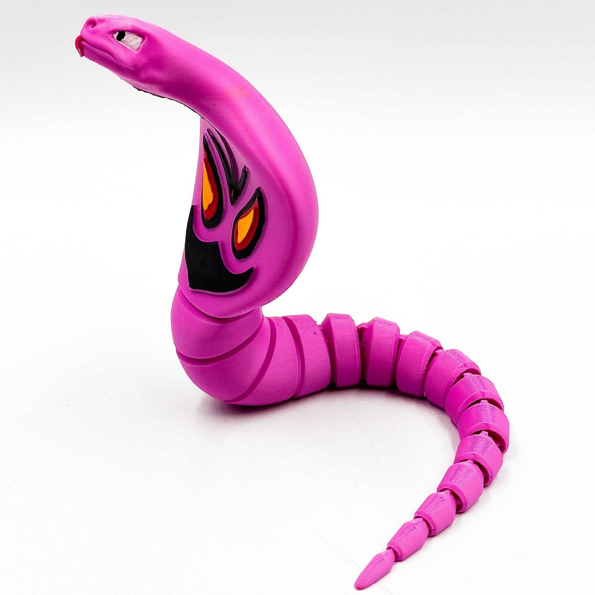 Pokemon Flexi Arbok articulated no supports snake cobra 3D print model_13