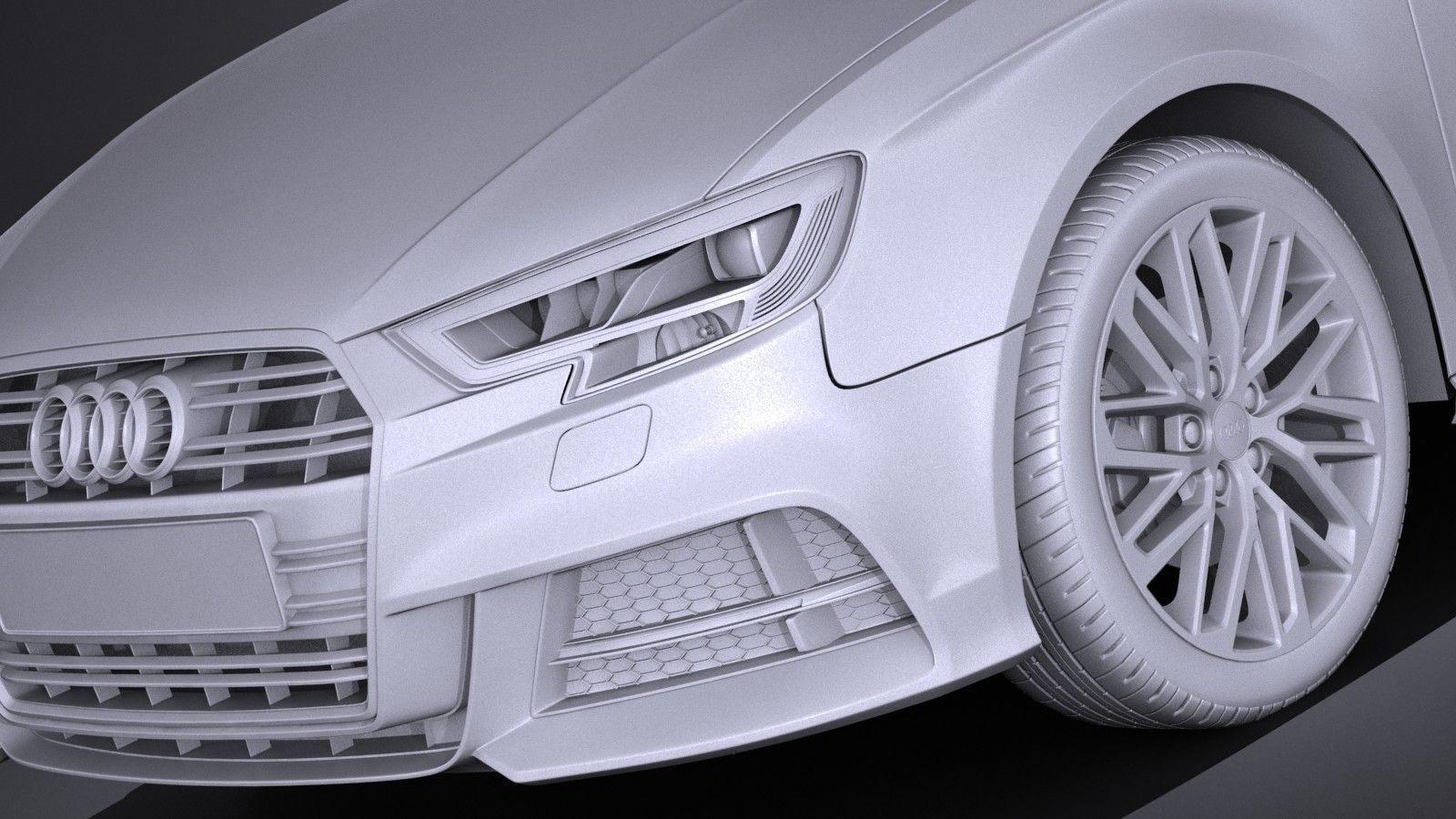 Audi A3 2017 3-door 3D model_9