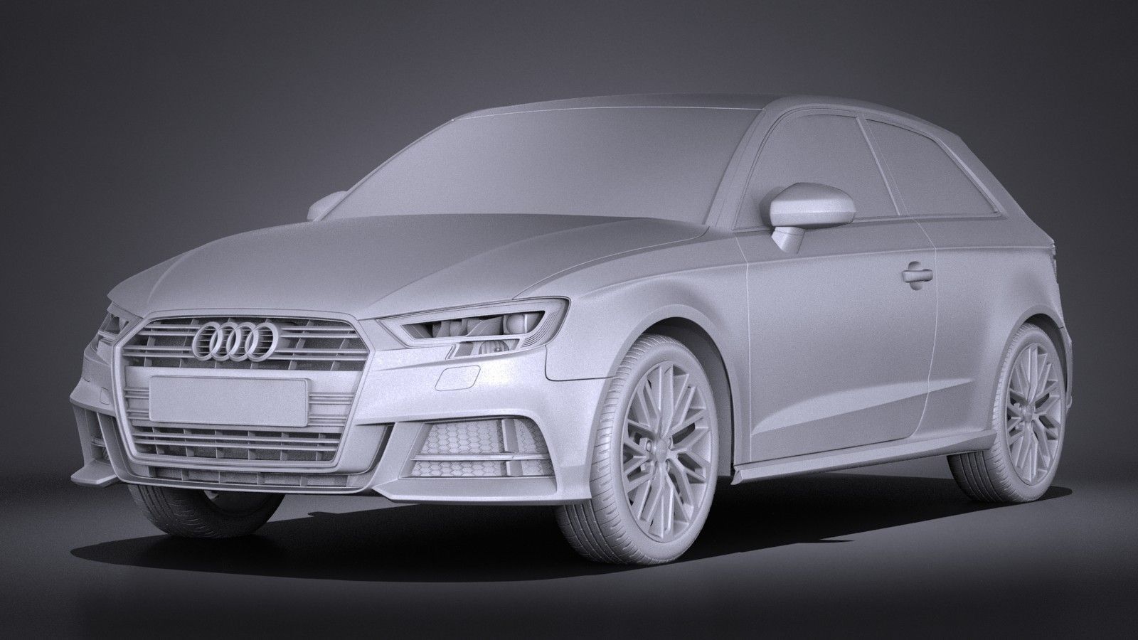 Audi A3 2017 3-door 3D model_8