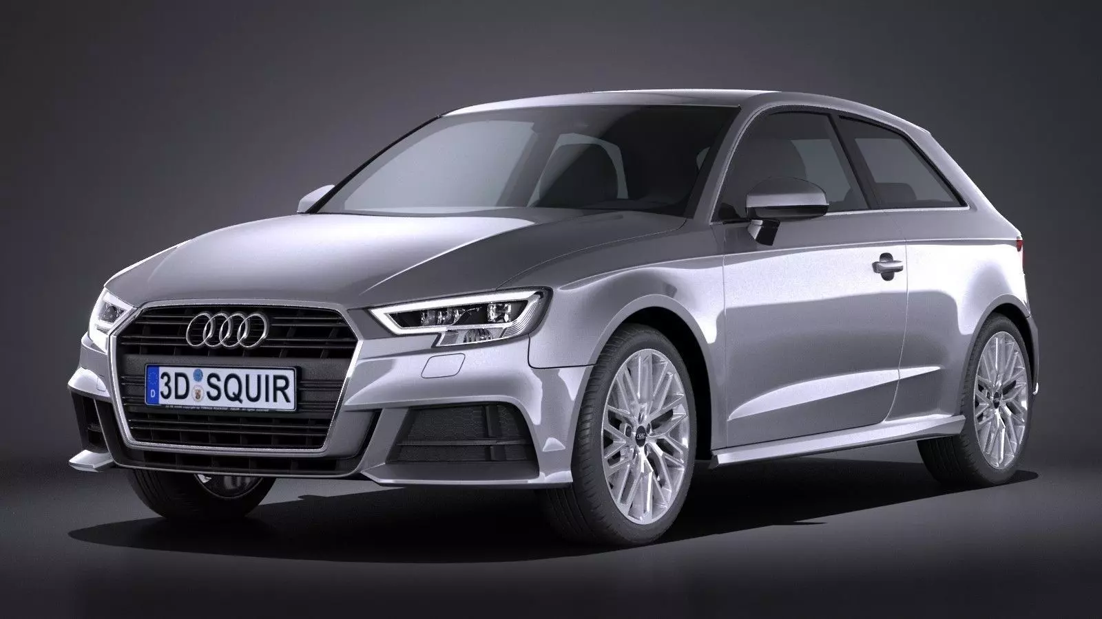Audi A3 2017 3-door 3D model_0