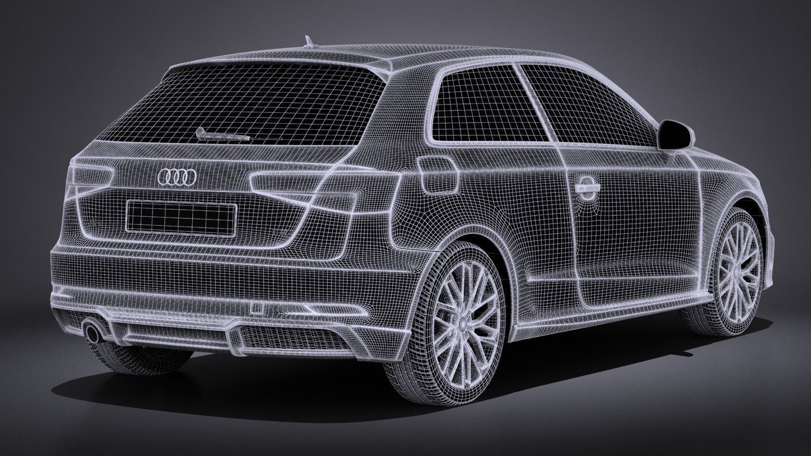 Audi A3 2017 3-door 3D model_13