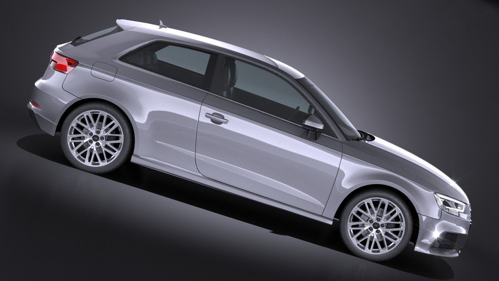 Audi A3 2017 3-door 3D model_6