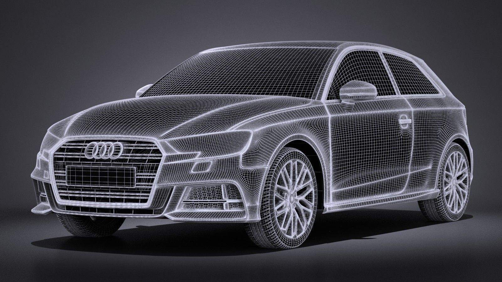 Audi A3 2017 3-door 3D model_12