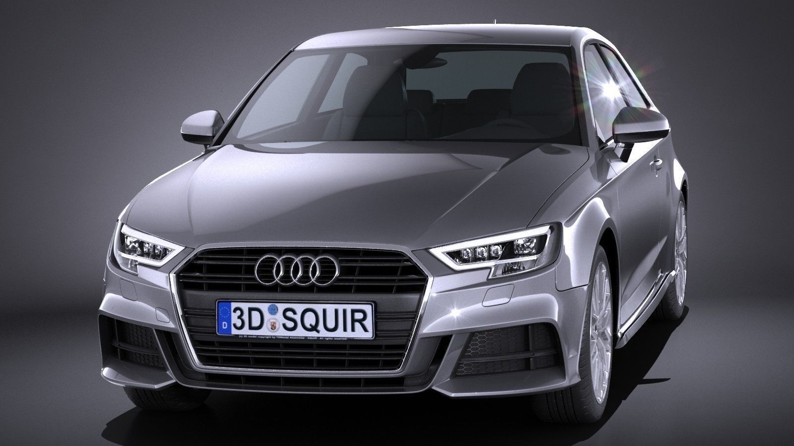 Audi A3 2017 3-door 3D model_1