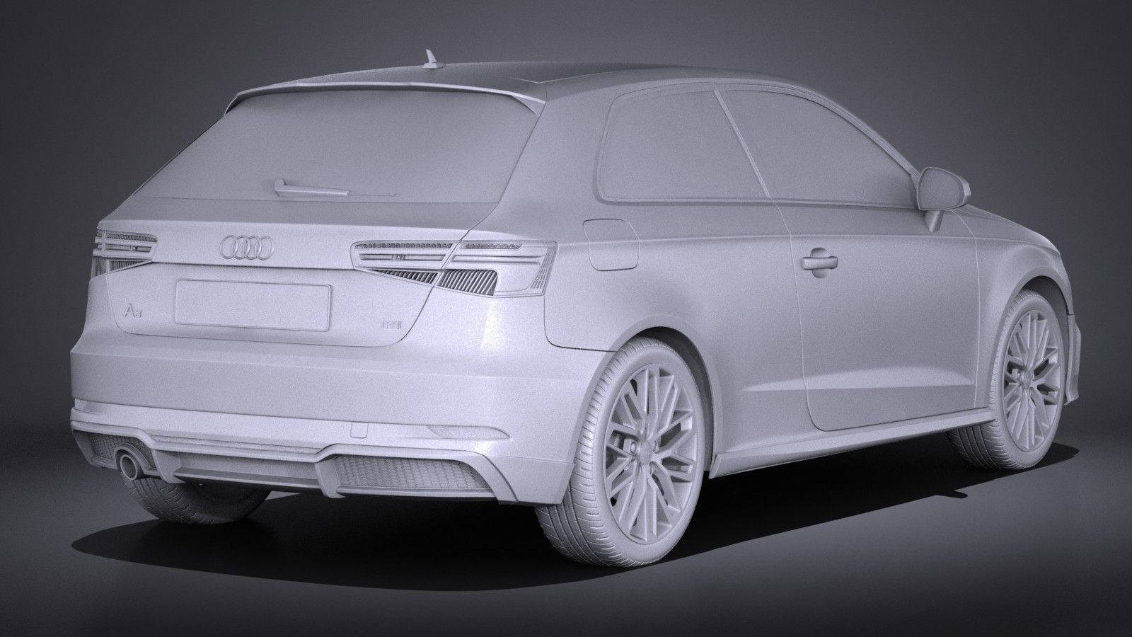 Audi A3 2017 3-door 3D model_11