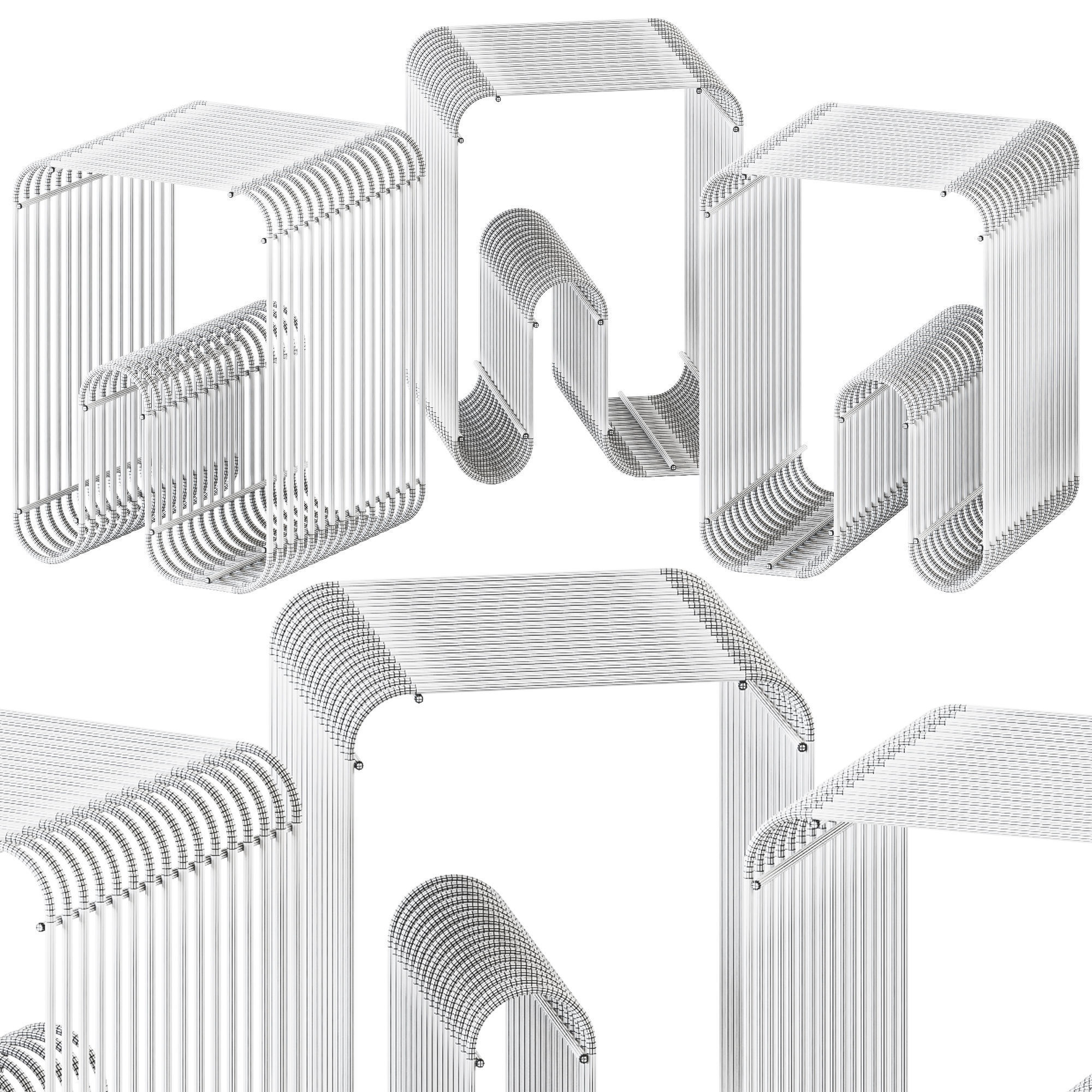 Curva Stool or Side Table by AYTM 3D model_1