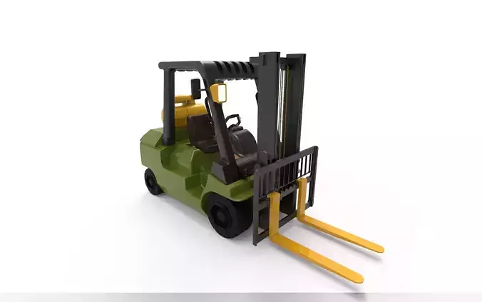 Forklift 3d printed 3D print model