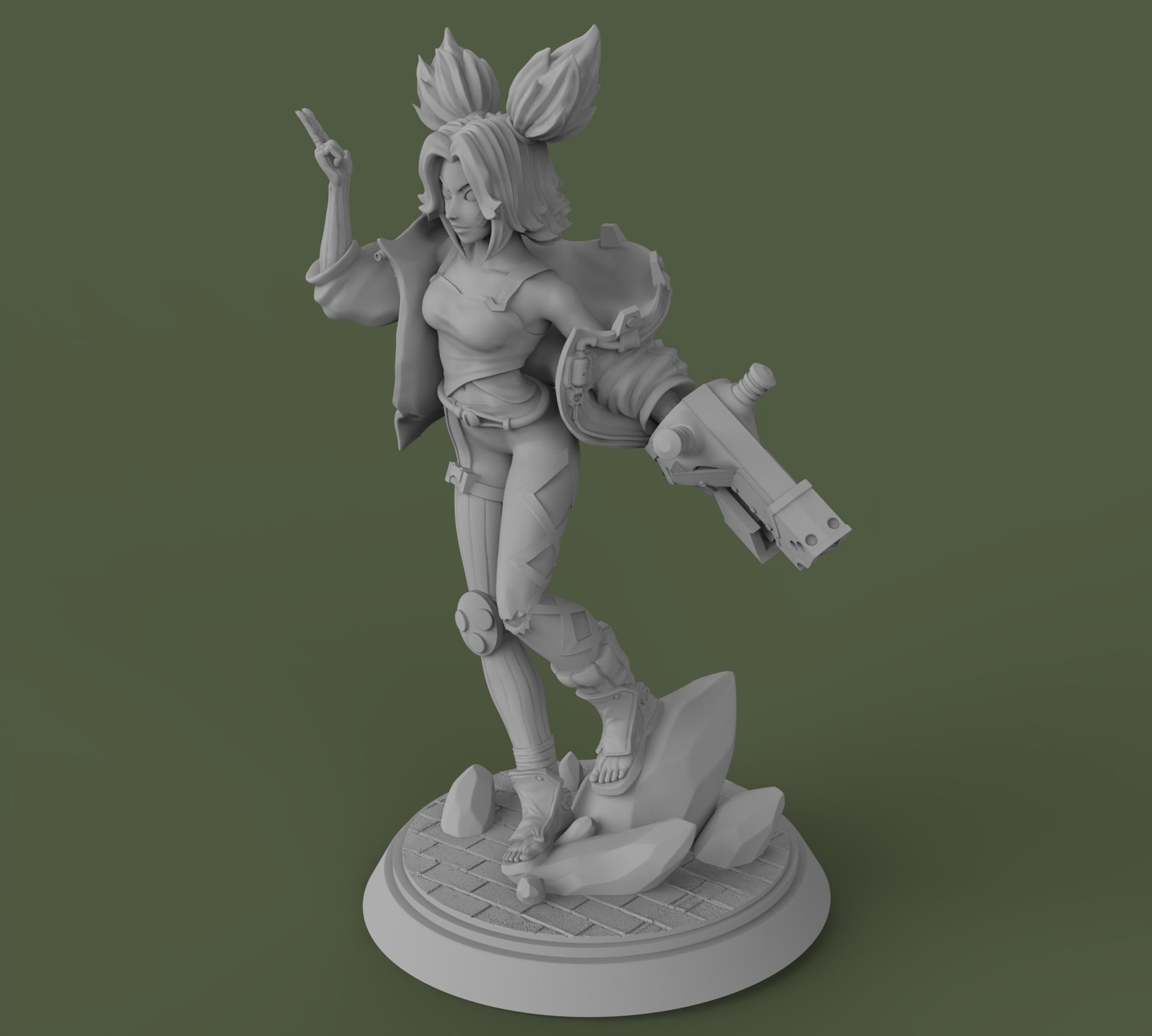 Zeri League of Legends 3D print model_2