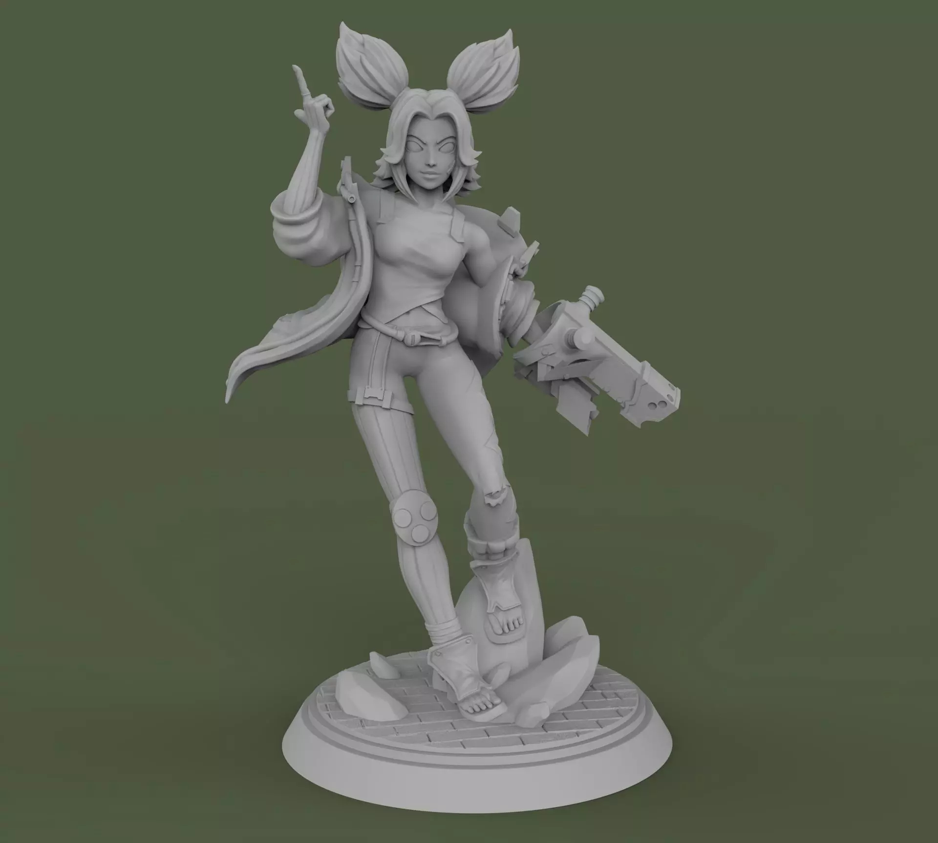 Zeri League of Legends 3D print model_0