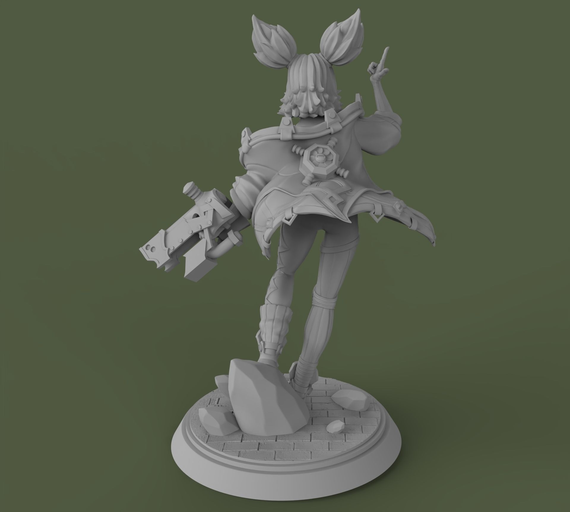 Zeri League of Legends 3D print model_3