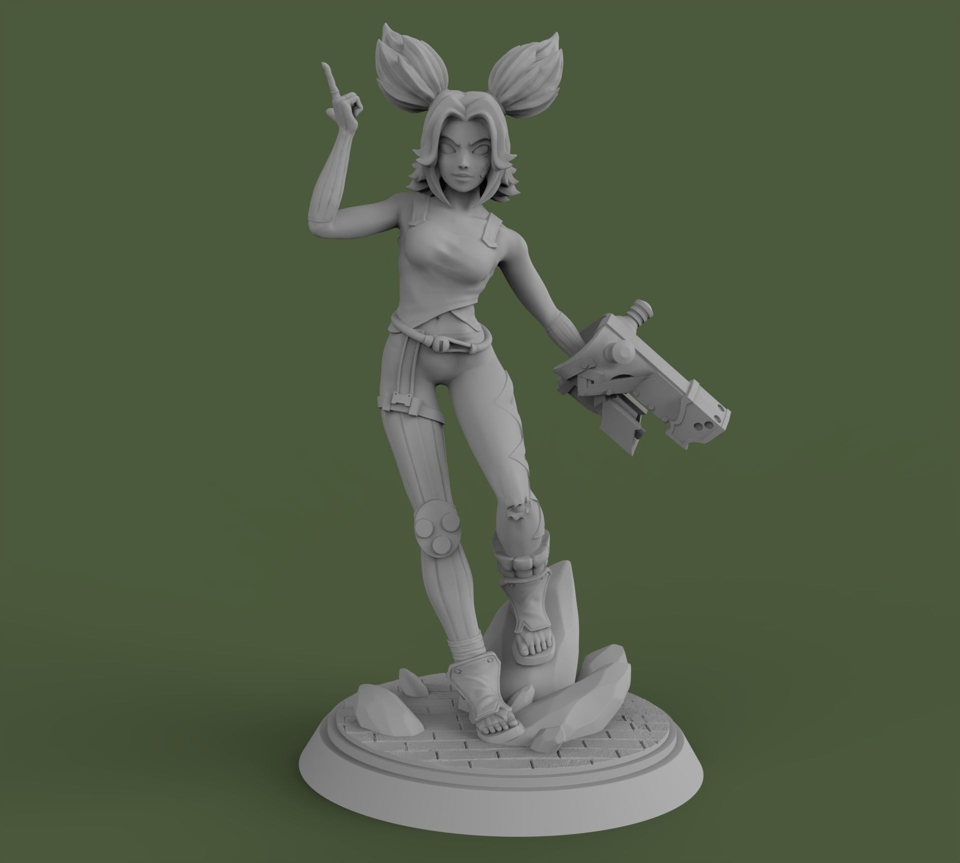 Zeri League of Legends 3D print model_12