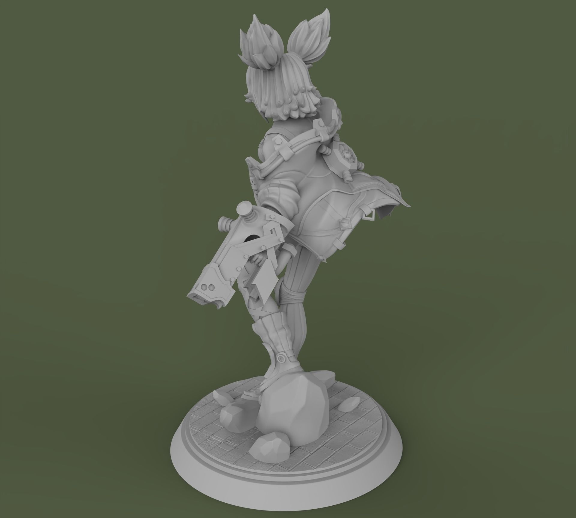 Zeri League of Legends 3D print model_4