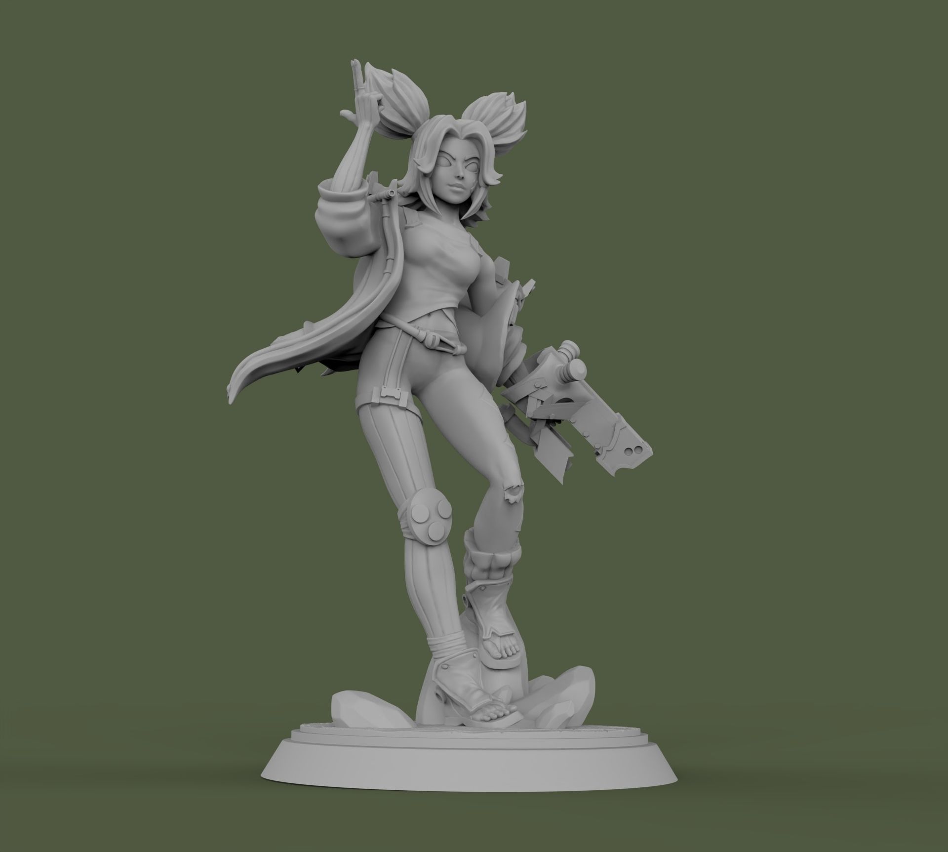 Zeri League of Legends 3D print model_10