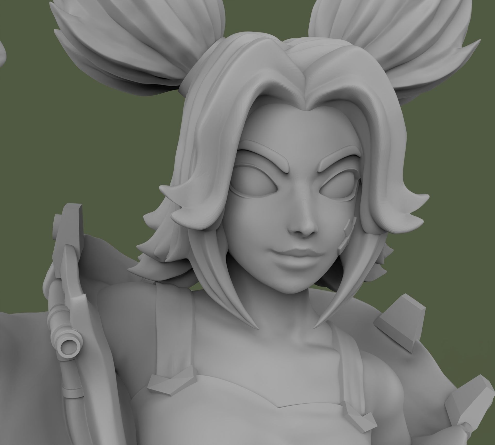 Zeri League of Legends 3D print model_7