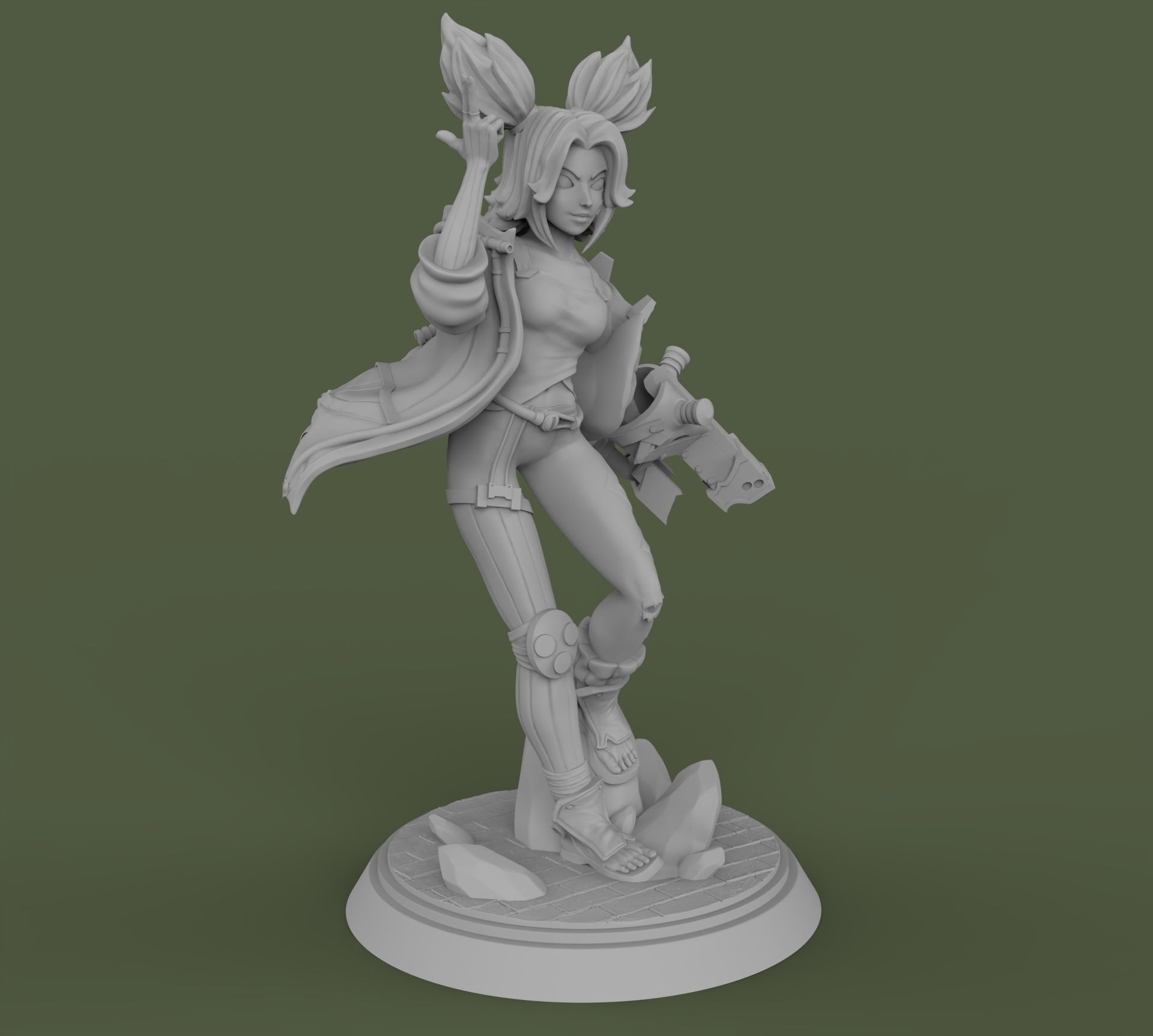 Zeri League of Legends 3D print model_1