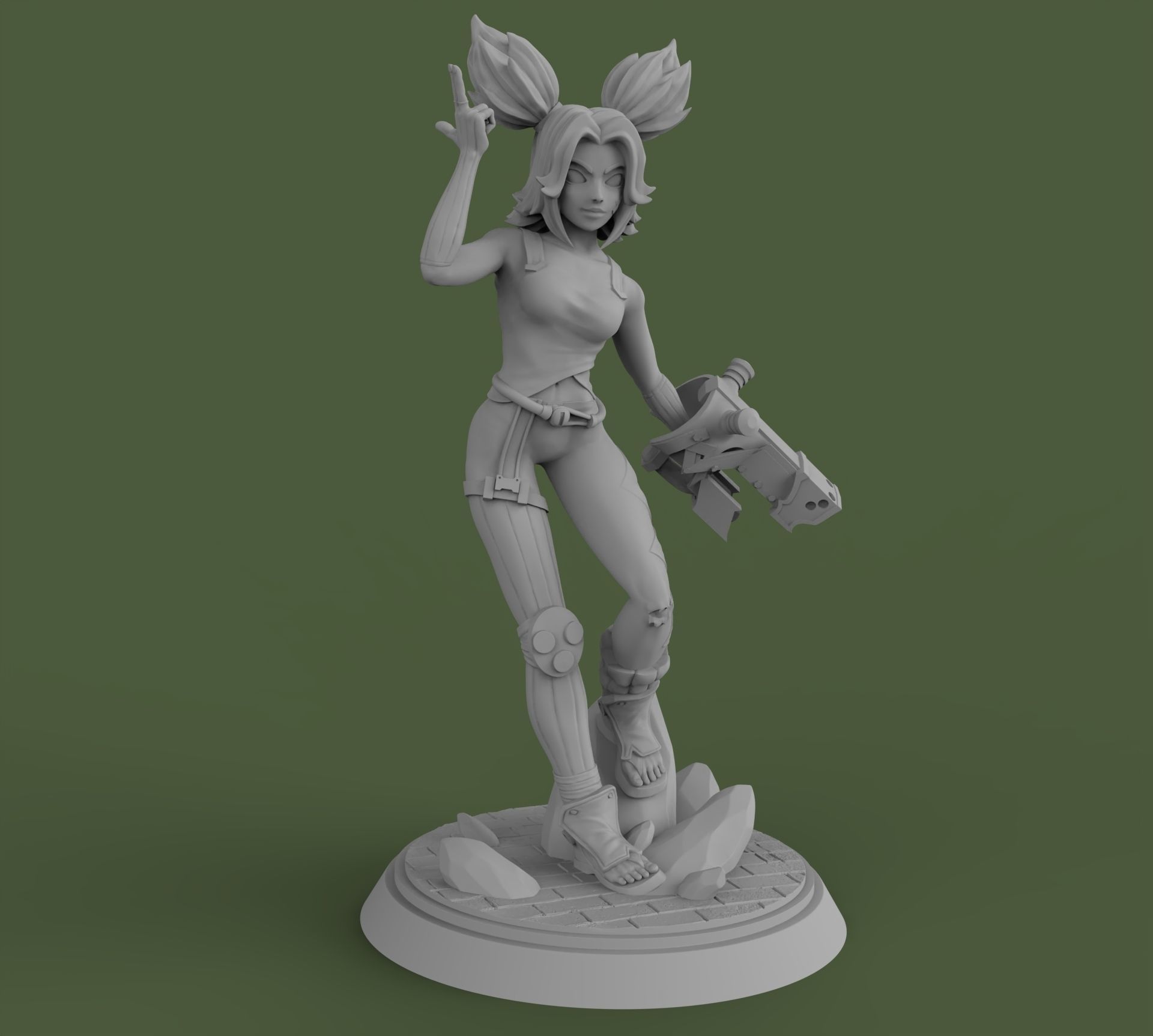 Zeri League of Legends 3D print model_11
