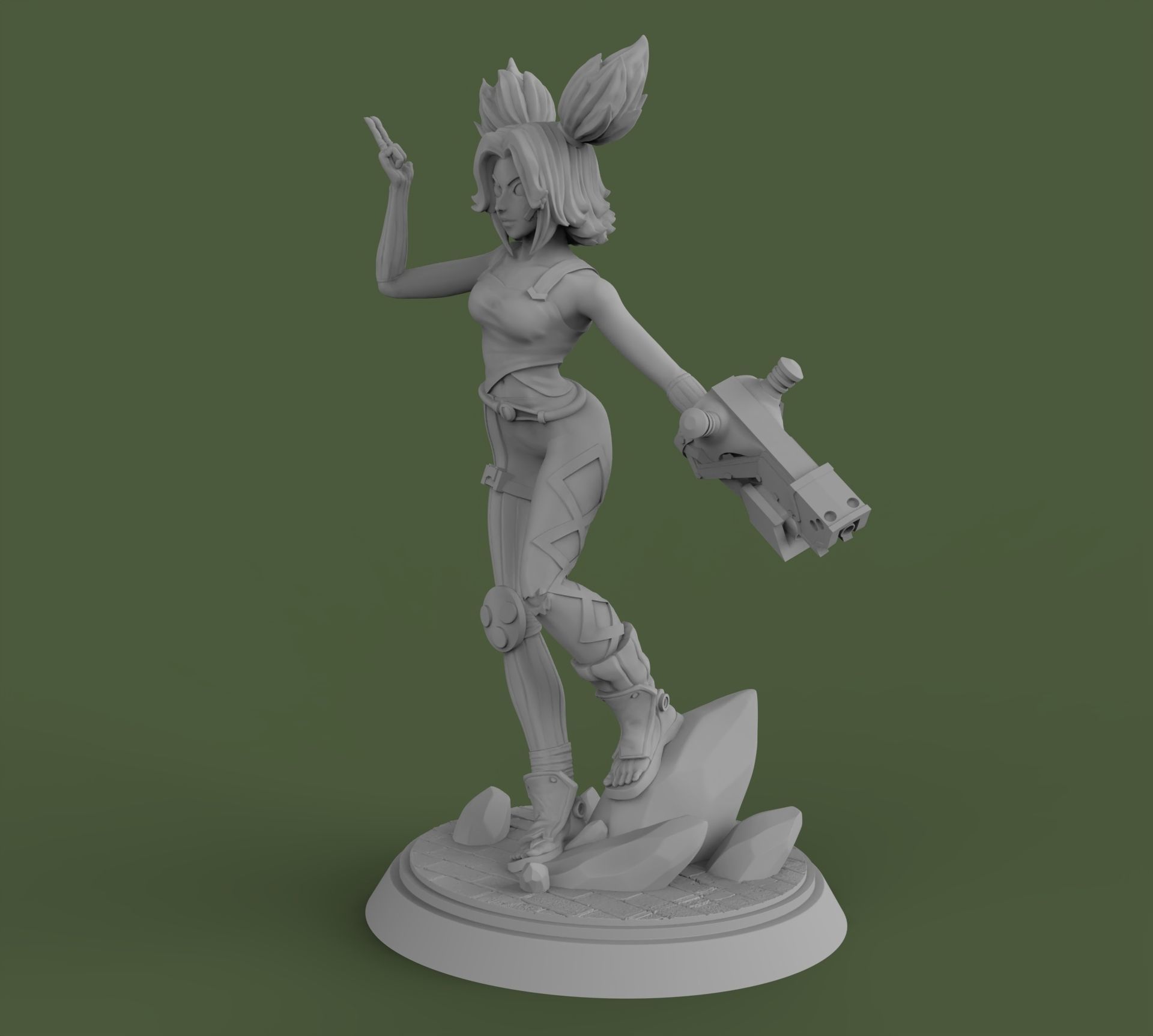 Zeri League of Legends 3D print model_13