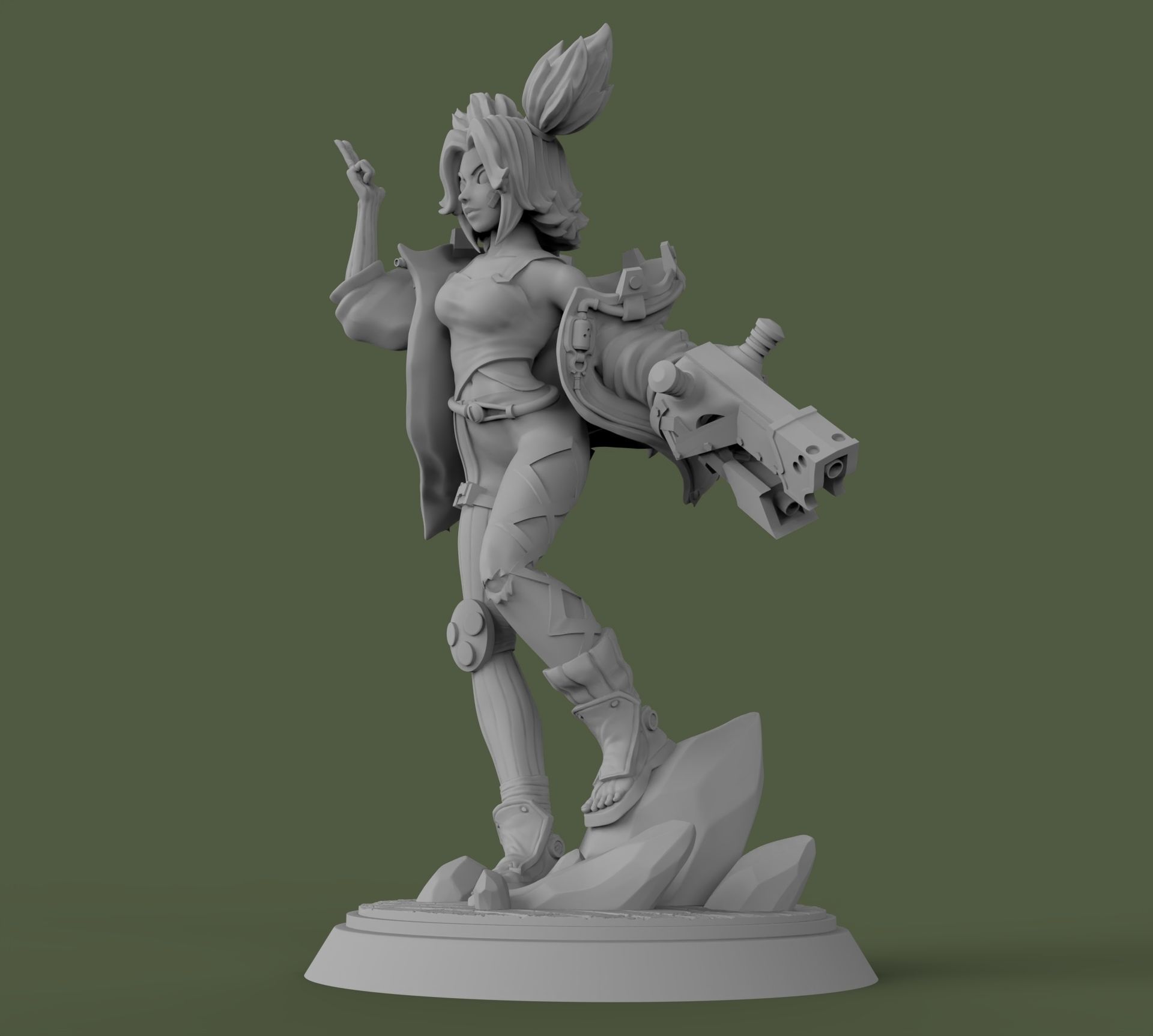 Zeri League of Legends 3D print model_9