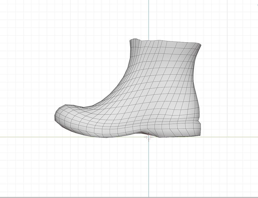 Boots combat boot Low-poly 3D model_7