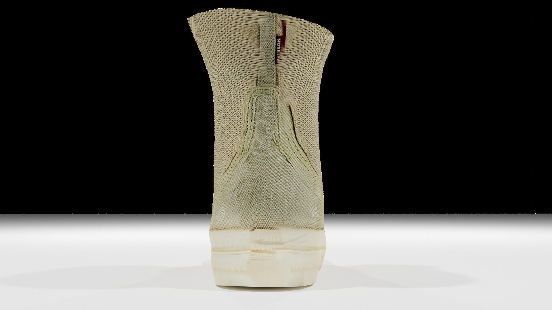 Boots combat boot Low-poly 3D model_3