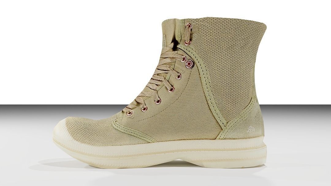 Boots combat boot Low-poly 3D model_2