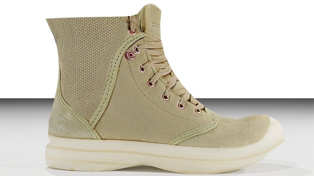 Boots combat boot Low-poly 3D model_1
