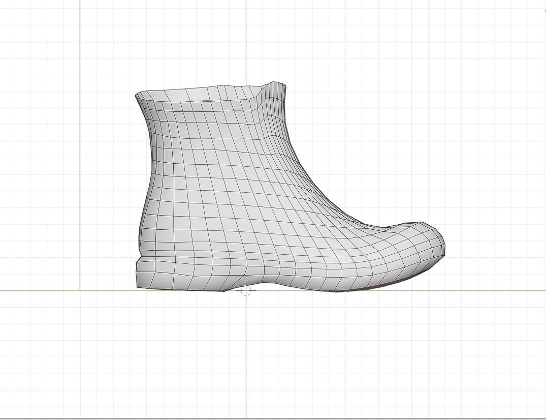 Boots combat boot Low-poly 3D model_6
