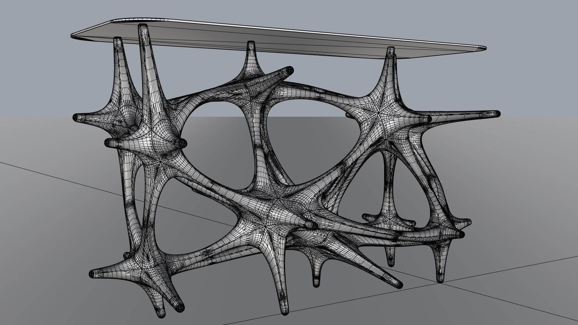 Bio Morphic Table 3D model_5